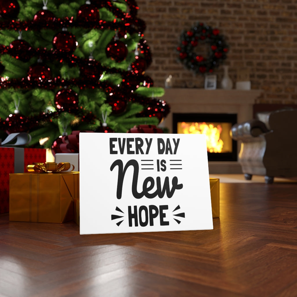 Scripture Walls Inspirational Wall Art Every Day Is New Hope Wall Art Motivation Wall Decor for Home Office Gym Inspiring Success Quote Print Ready to Hang Unframed-Express Your Love Gifts