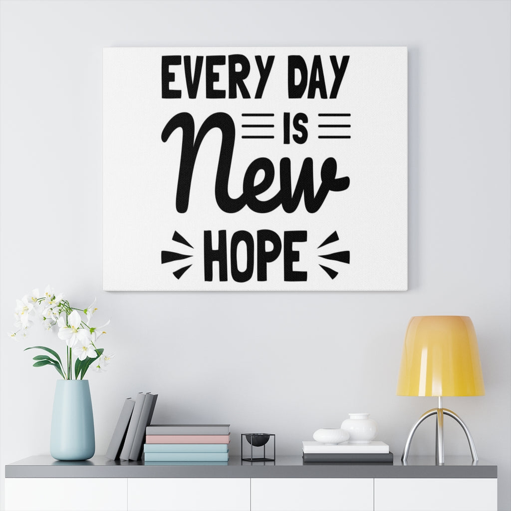 Scripture Walls Inspirational Wall Art Every Day Is New Hope Wall Art Motivation Wall Decor for Home Office Gym Inspiring Success Quote Print Ready to Hang Unframed-Express Your Love Gifts