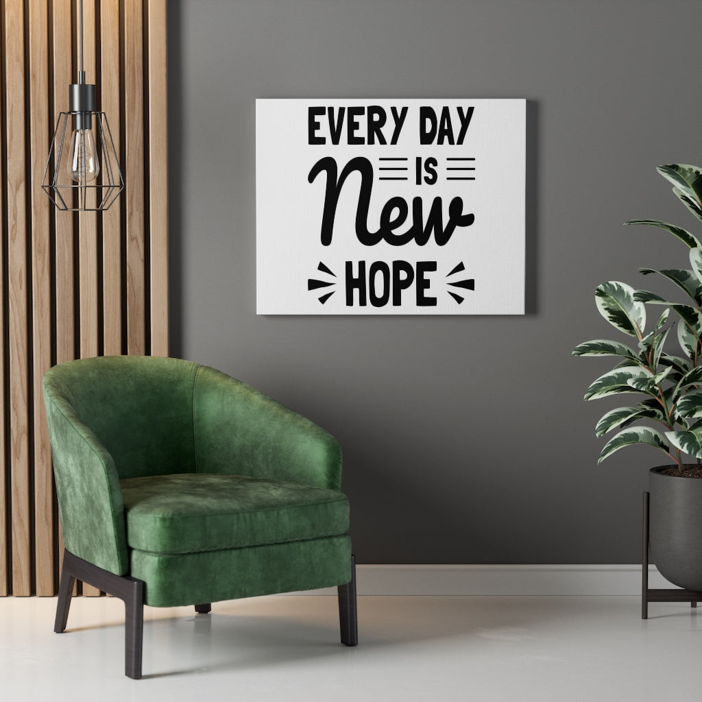 Scripture Walls Inspirational Wall Art Every Day Is New Hope Wall Art Motivation Wall Decor for Home Office Gym Inspiring Success Quote Print Ready to Hang Unframed-Express Your Love Gifts