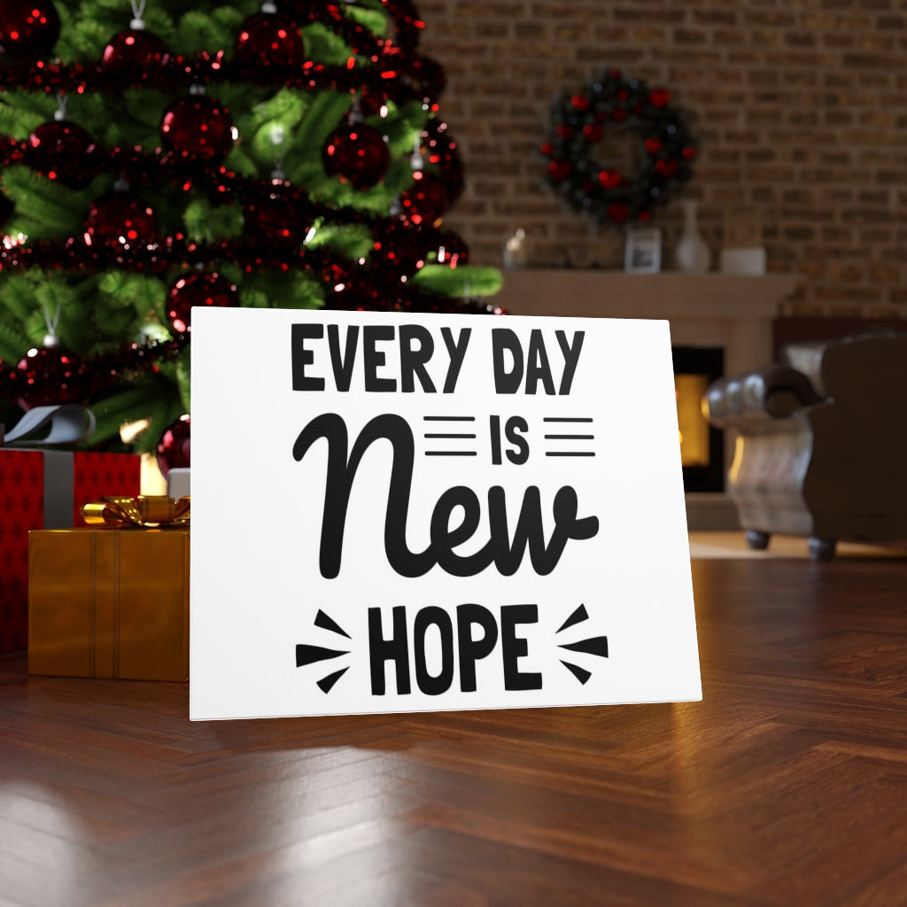 Scripture Walls Inspirational Wall Art Every Day Is New Hope Wall Art Motivation Wall Decor for Home Office Gym Inspiring Success Quote Print Ready to Hang Unframed-Express Your Love Gifts