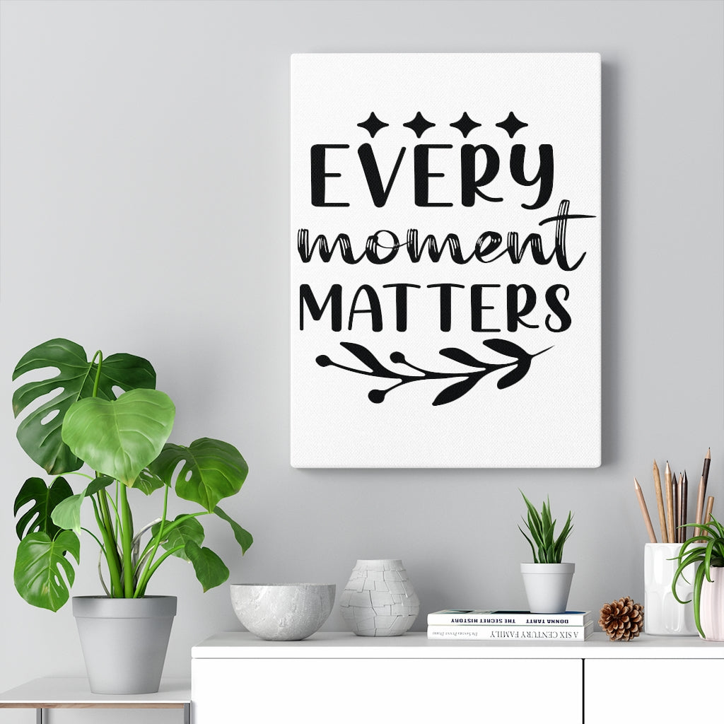 Scripture Walls Inspirational Wall Art Every Moment Matters Stars Wall Art Motivation Wall Decor for Home Office Gym Inspiring Success Quote Print Ready to Hang Unframed-Express Your Love Gifts