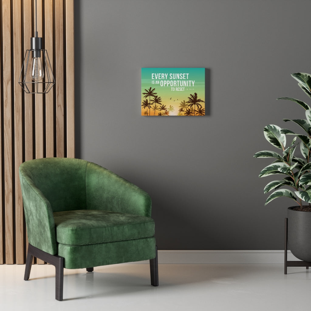 Scripture Walls Inspirational Wall Art Every Sunset Is An Opportunity Wall Art Motivational Motto Inspiring Prints Artwork Decor Ready to Hang Unframed-Express Your Love Gifts