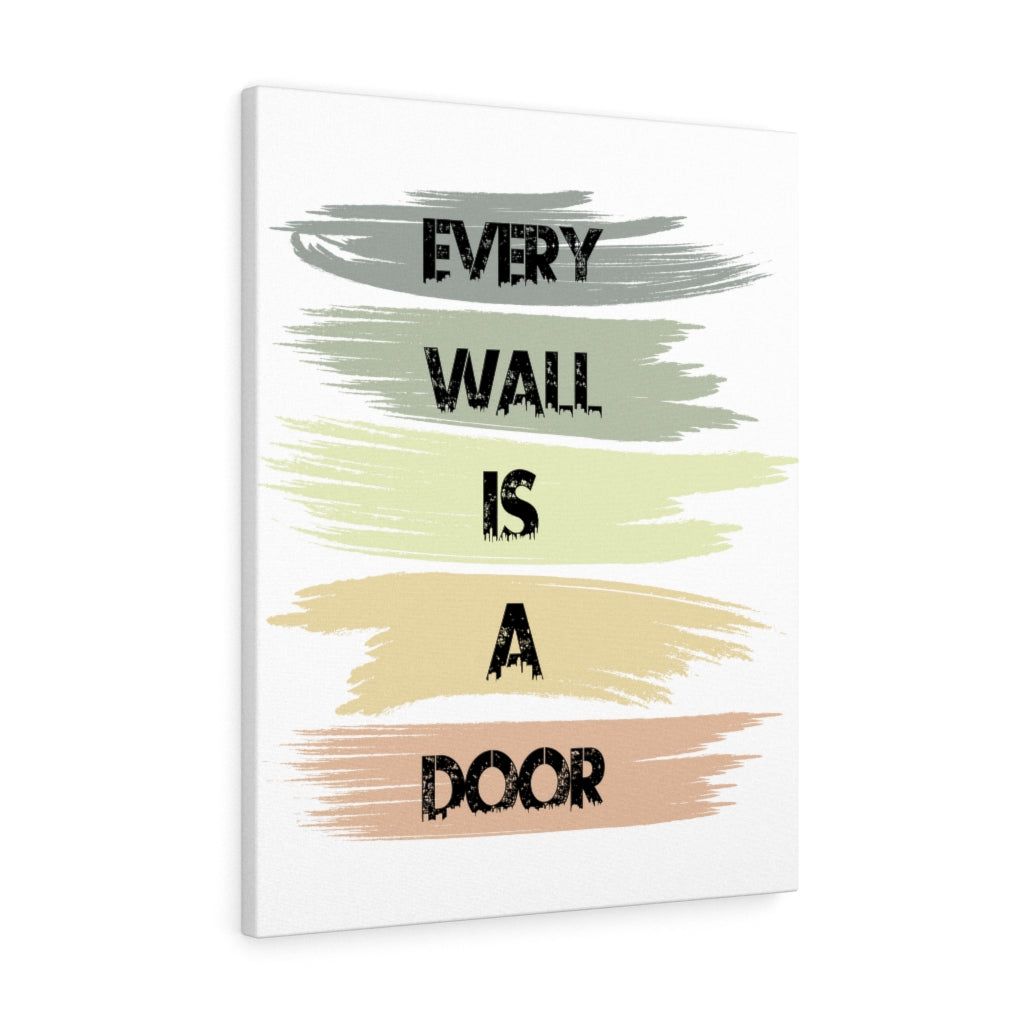 Scripture Walls Inspirational Wall Art Every Wall Is A Door Wall Art Motivation Wall Decor for Home Office Gym Inspiring Success Quote Print Ready to Hang Unframed-Express Your Love Gifts