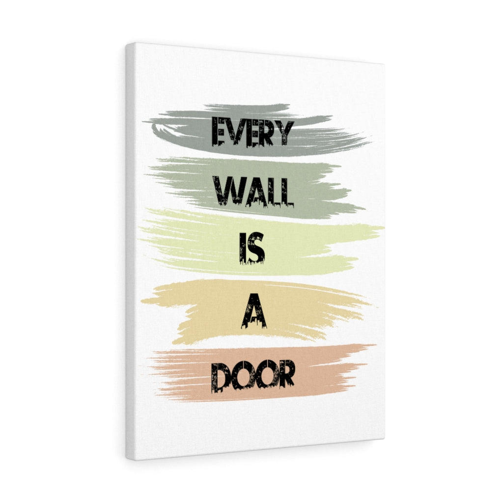 Scripture Walls Inspirational Wall Art Every Wall Is A Door Wall Art Motivation Wall Decor for Home Office Gym Inspiring Success Quote Print Ready to Hang Unframed-Express Your Love Gifts