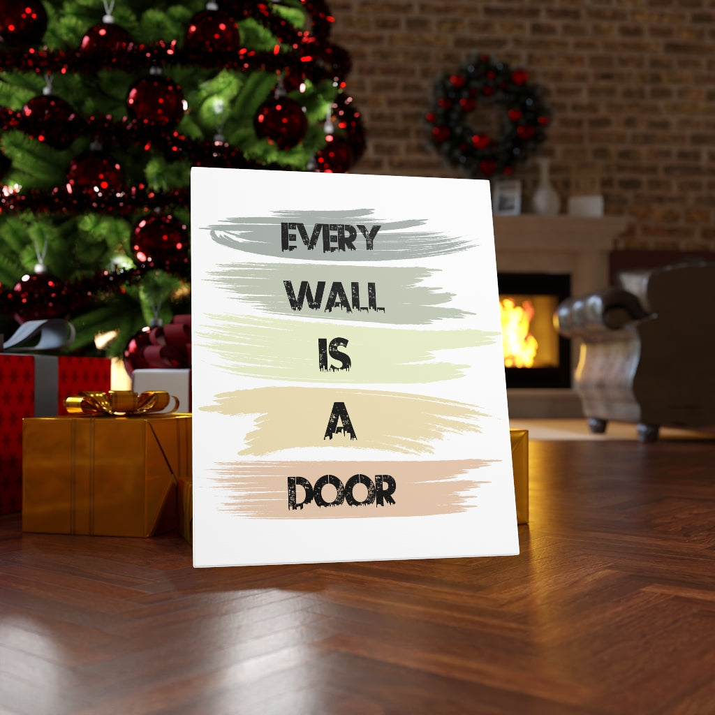 Scripture Walls Inspirational Wall Art Every Wall Is A Door Wall Art Motivation Wall Decor for Home Office Gym Inspiring Success Quote Print Ready to Hang Unframed-Express Your Love Gifts