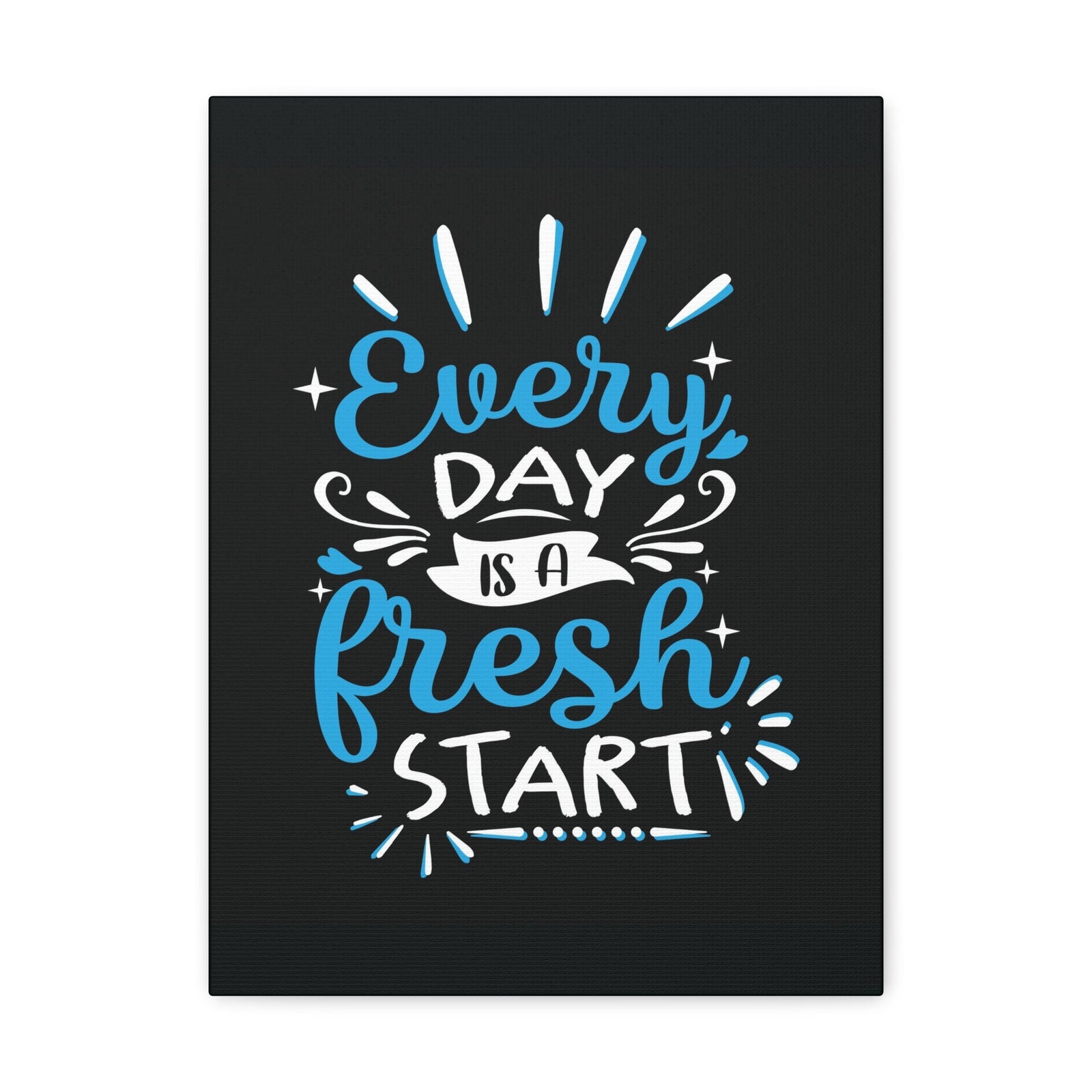 Scripture Walls Inspirational Wall Art Everyday Fresh Start Motivation Wall Decor for Home Office Gym Inspiring Success Quote Print Ready to Hang Unframed-Express Your Love Gifts