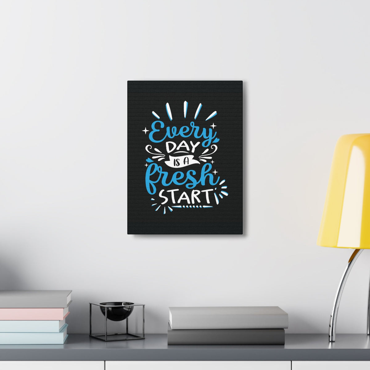Scripture Walls Inspirational Wall Art Everyday Fresh Start Motivation Wall Decor for Home Office Gym Inspiring Success Quote Print Ready to Hang Unframed-Express Your Love Gifts