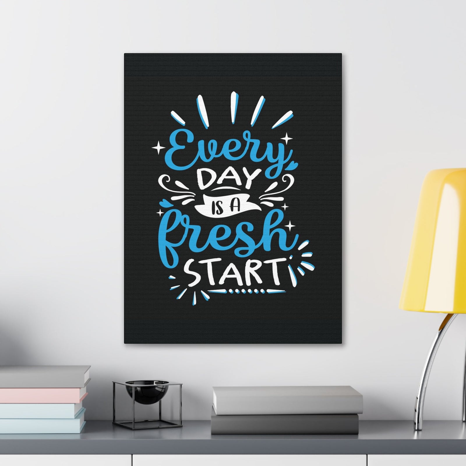 Scripture Walls Inspirational Wall Art Everyday Fresh Start Motivation Wall Decor for Home Office Gym Inspiring Success Quote Print Ready to Hang Unframed-Express Your Love Gifts