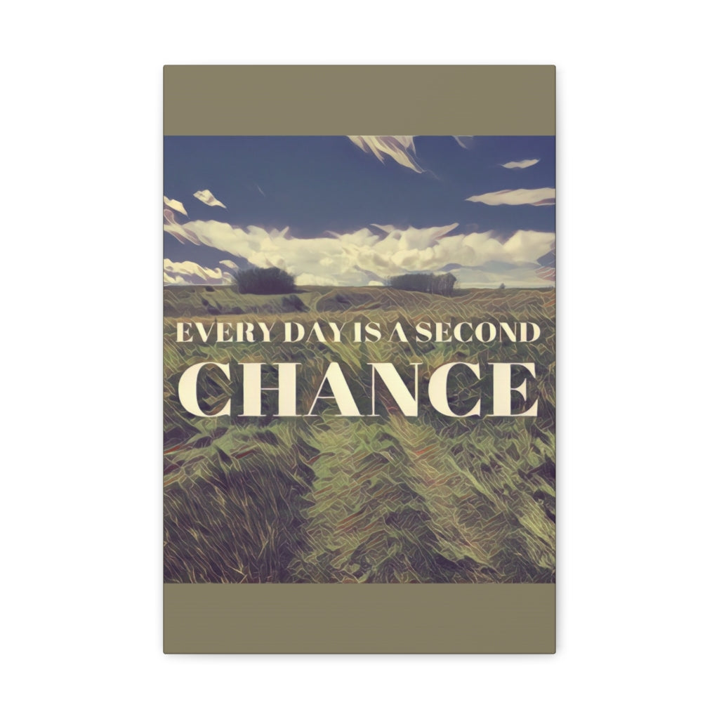 Scripture Walls Inspirational Wall Art Everyday Is A Chance Motivation Wall Decor for Home Office Gym Inspiring Success Quote Print Ready to Hang Unframed-Express Your Love Gifts