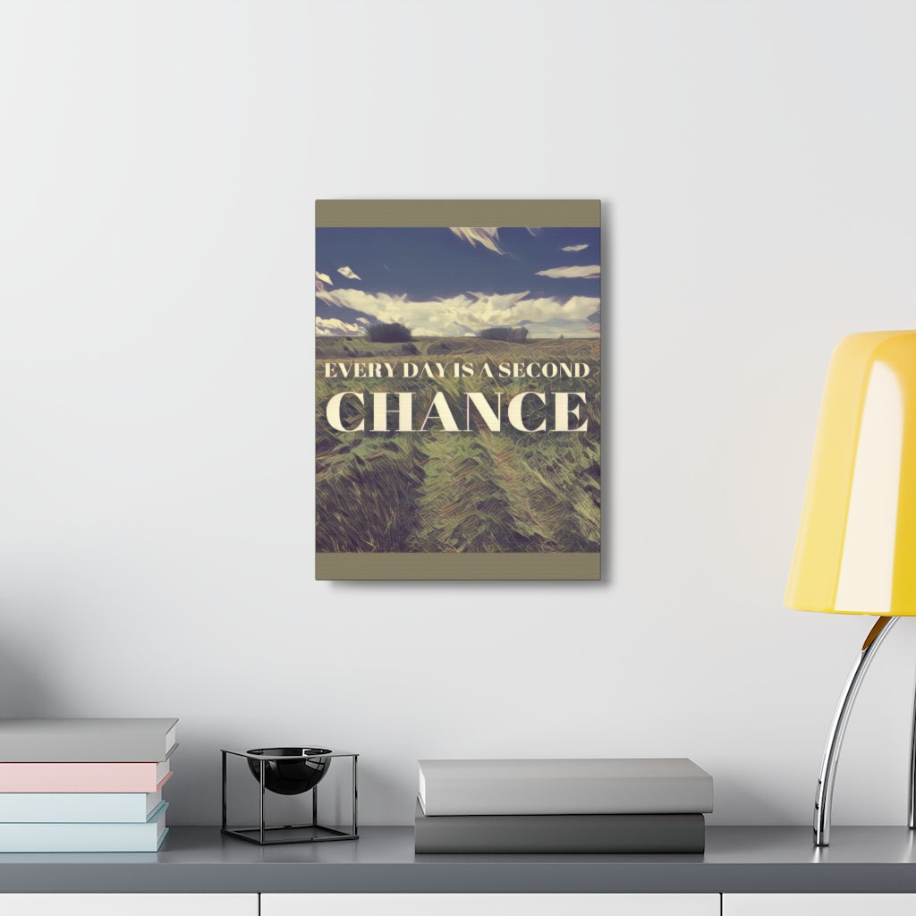 Scripture Walls Inspirational Wall Art Everyday Is A Chance Motivation Wall Decor for Home Office Gym Inspiring Success Quote Print Ready to Hang Unframed-Express Your Love Gifts