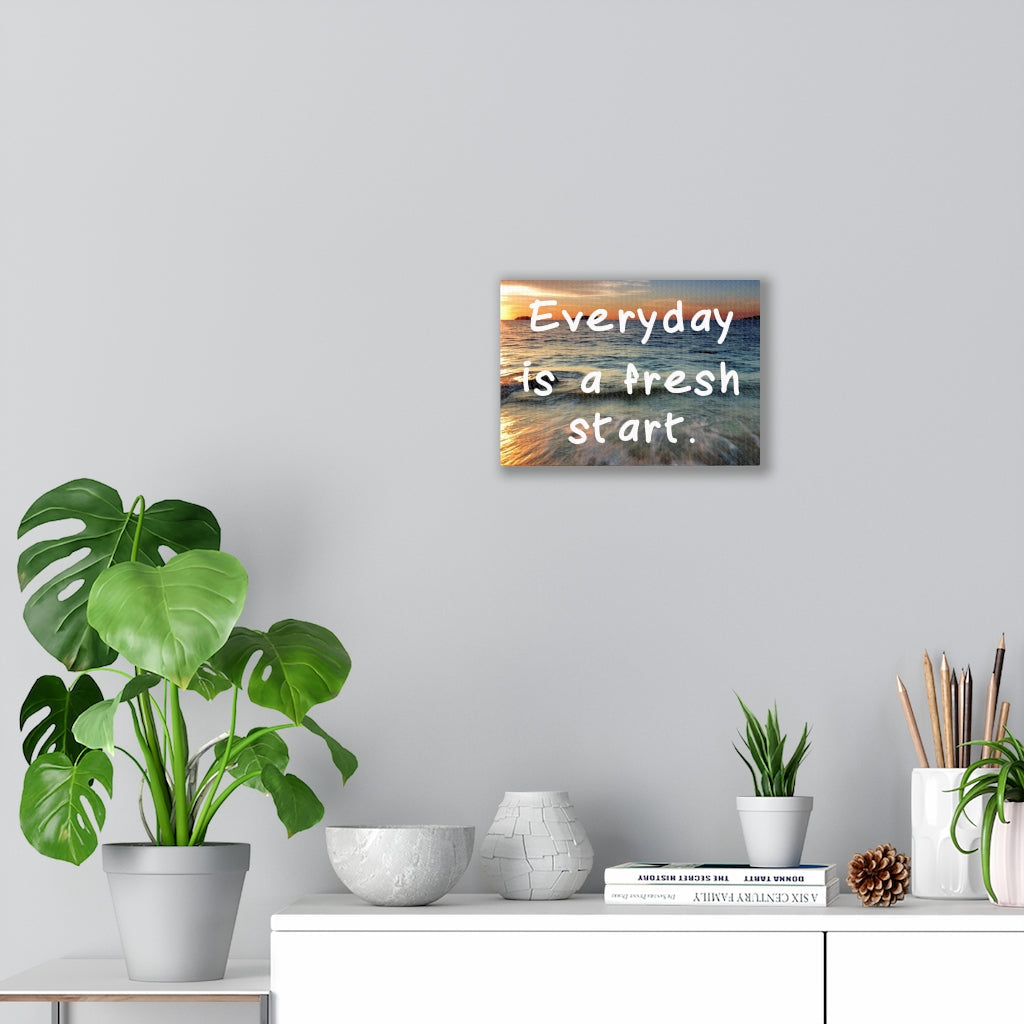 Scripture Walls Inspirational Wall Art Everyday Is A Fresh Day Motivational Print Ready to Hang Artwork Unframed-Express Your Love Gifts