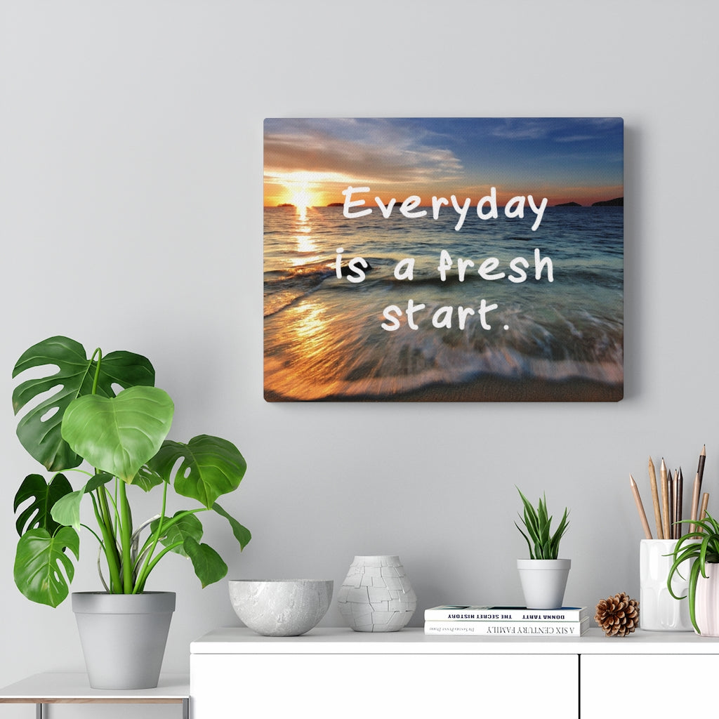Scripture Walls Inspirational Wall Art Everyday Is A Fresh Day Motivational Print Ready to Hang Artwork Unframed-Express Your Love Gifts