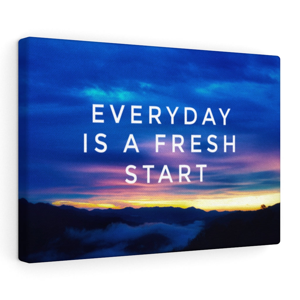 Scripture Walls Inspirational Wall Art Everyday Is A Fresh Start Wall Art Motivational Motto Inspiring Prints Artwork Decor Ready to Hang Unframed-Express Your Love Gifts