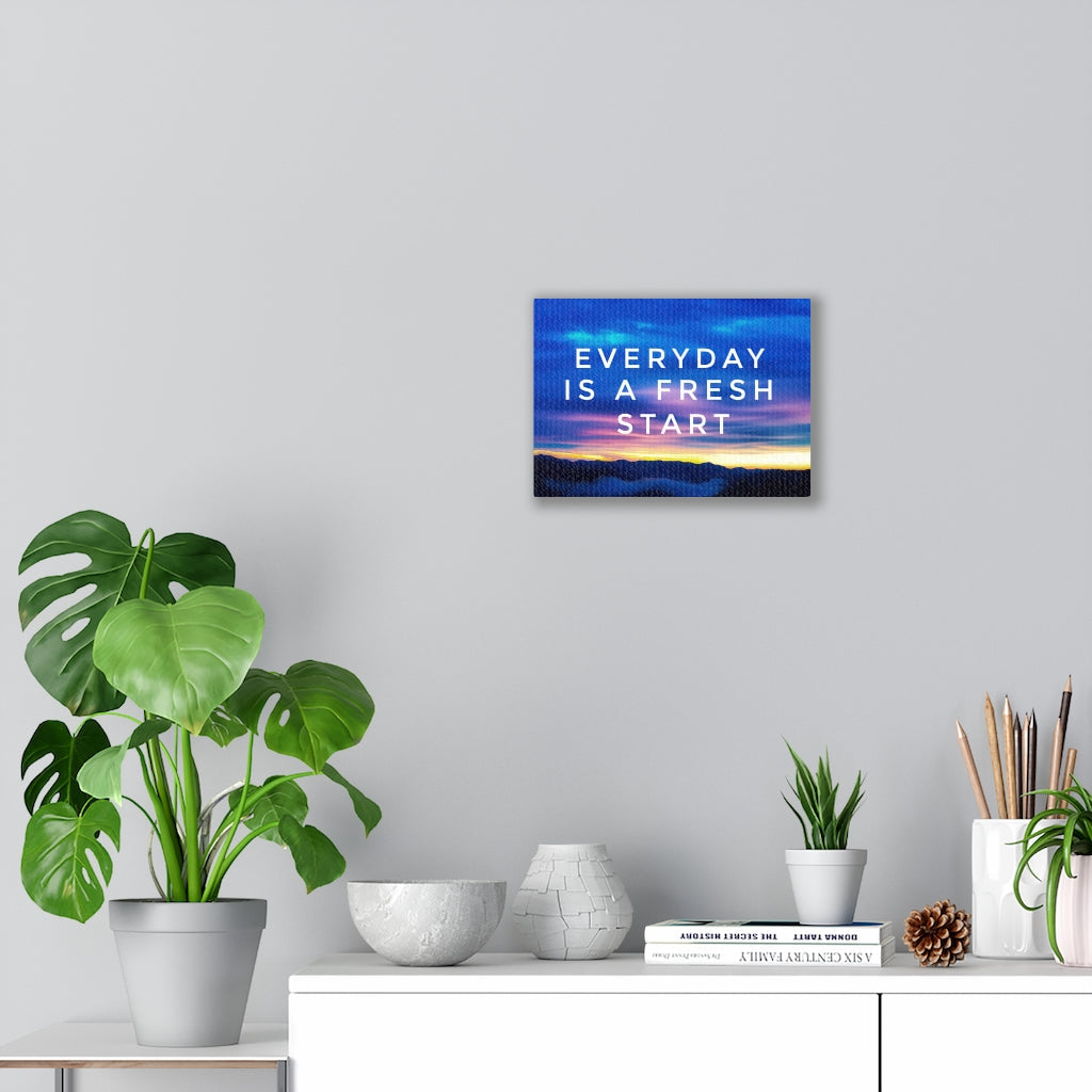 Scripture Walls Inspirational Wall Art Everyday Is A Fresh Start Wall Art Motivational Motto Inspiring Prints Artwork Decor Ready to Hang Unframed-Express Your Love Gifts