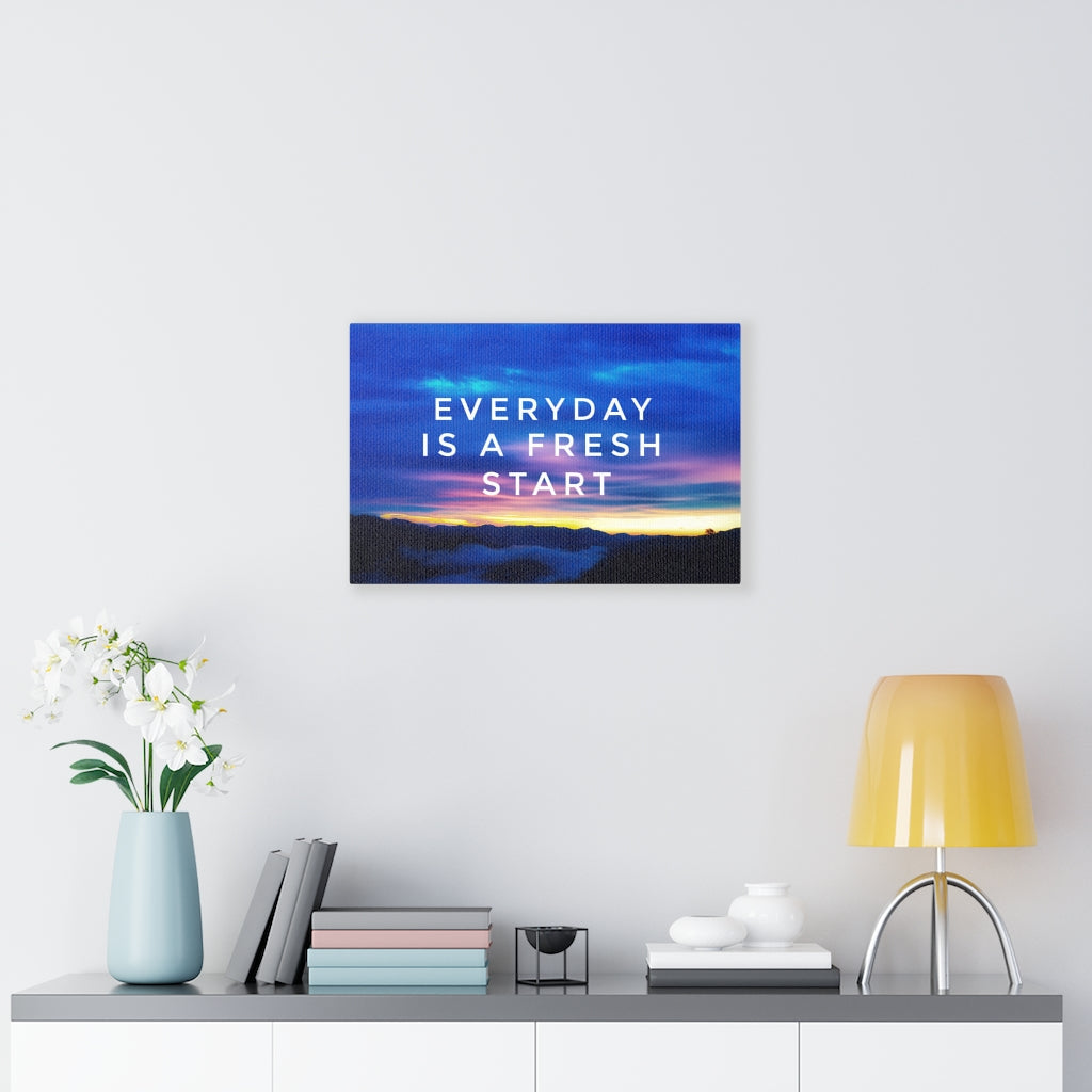Scripture Walls Inspirational Wall Art Everyday Is A Fresh Start Wall Art Motivational Motto Inspiring Prints Artwork Decor Ready to Hang Unframed-Express Your Love Gifts