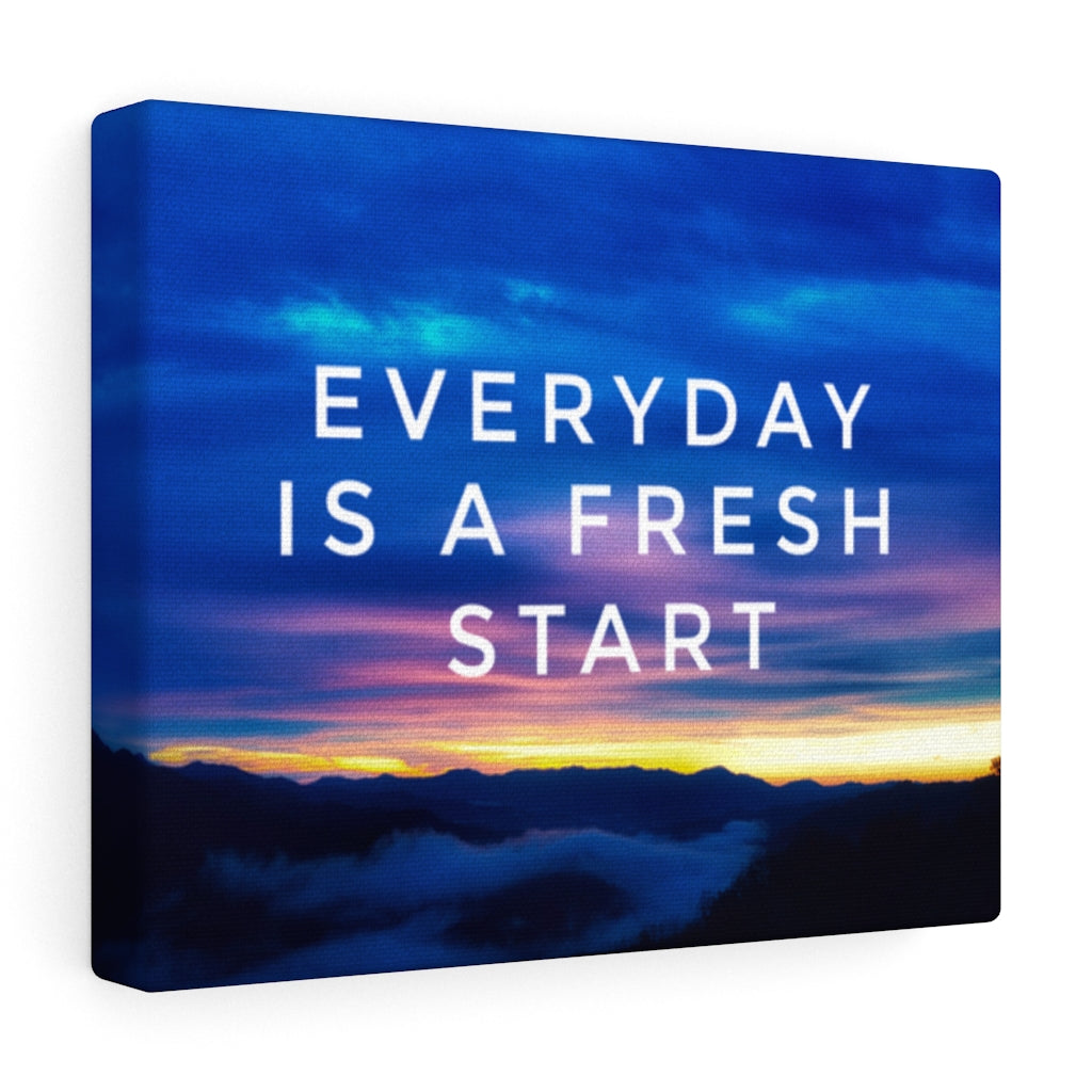 Scripture Walls Inspirational Wall Art Everyday Is A Fresh Start Wall Art Motivational Motto Inspiring Prints Artwork Decor Ready to Hang Unframed-Express Your Love Gifts