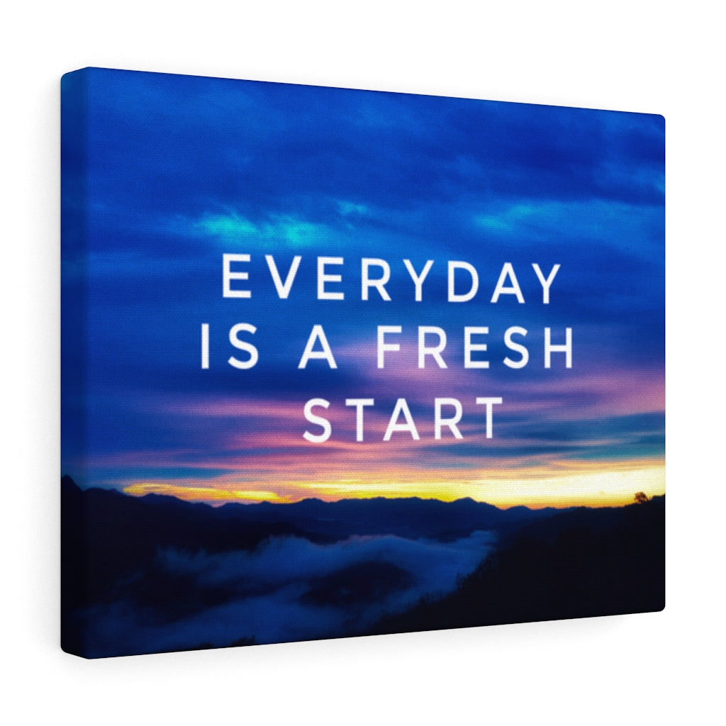 Scripture Walls Inspirational Wall Art Everyday Is A Fresh Start Wall Art Motivational Motto Inspiring Prints Artwork Decor Ready to Hang Unframed-Express Your Love Gifts