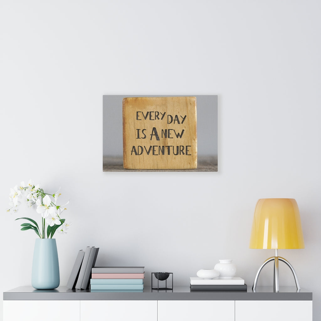 Scripture Walls Inspirational Wall Art Everyday Is A New Adventure Motivational Print Ready to Hang Artwork Unframed-Express Your Love Gifts