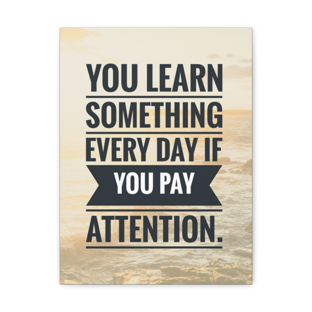 Scripture Walls Inspirational Wall Art Everyday Pay Attention Motivation Wall Decor for Home Office Gym Inspiring Success Quote Print Ready to Hang Unframed-Express Your Love Gifts