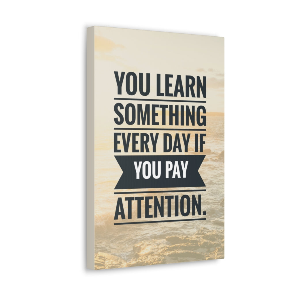 Scripture Walls Inspirational Wall Art Everyday Pay Attention Motivation Wall Decor for Home Office Gym Inspiring Success Quote Print Ready to Hang Unframed-Express Your Love Gifts