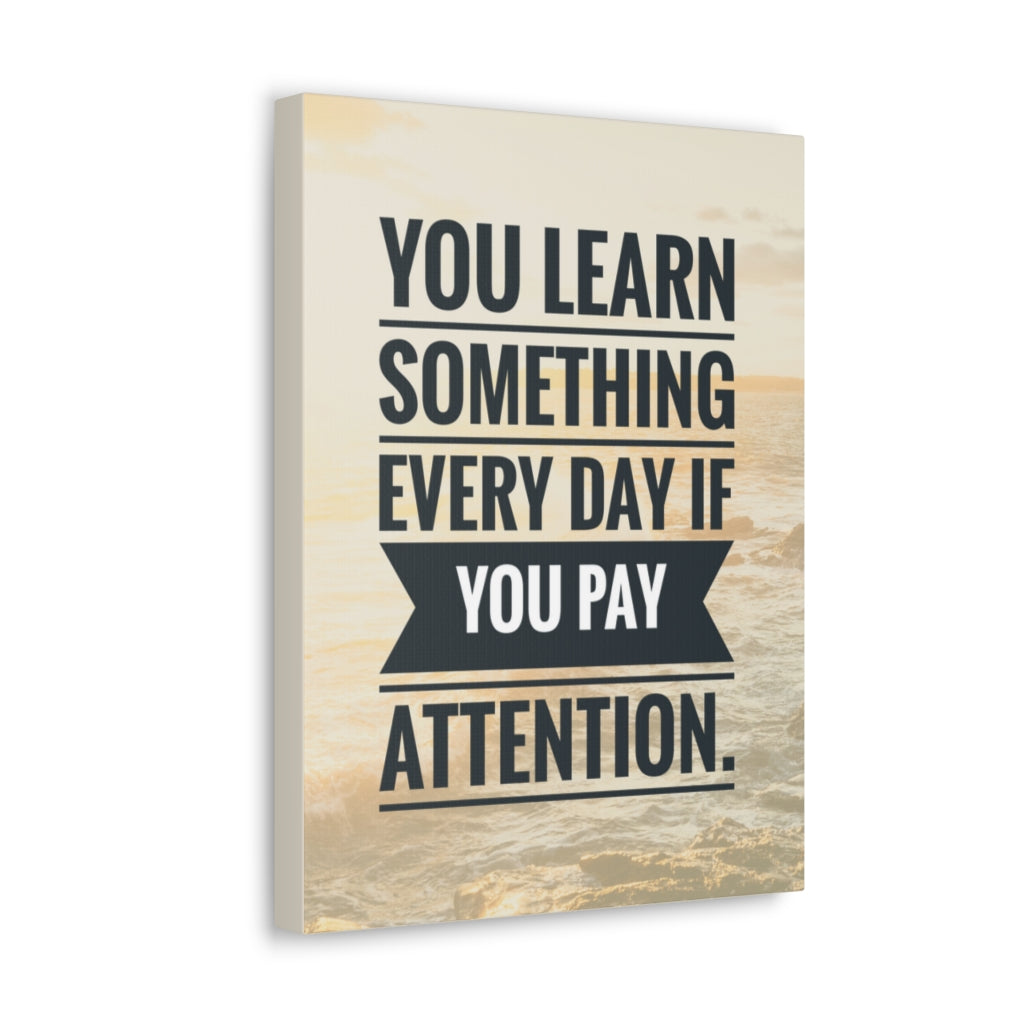 Scripture Walls Inspirational Wall Art Everyday Pay Attention Motivation Wall Decor for Home Office Gym Inspiring Success Quote Print Ready to Hang Unframed-Express Your Love Gifts