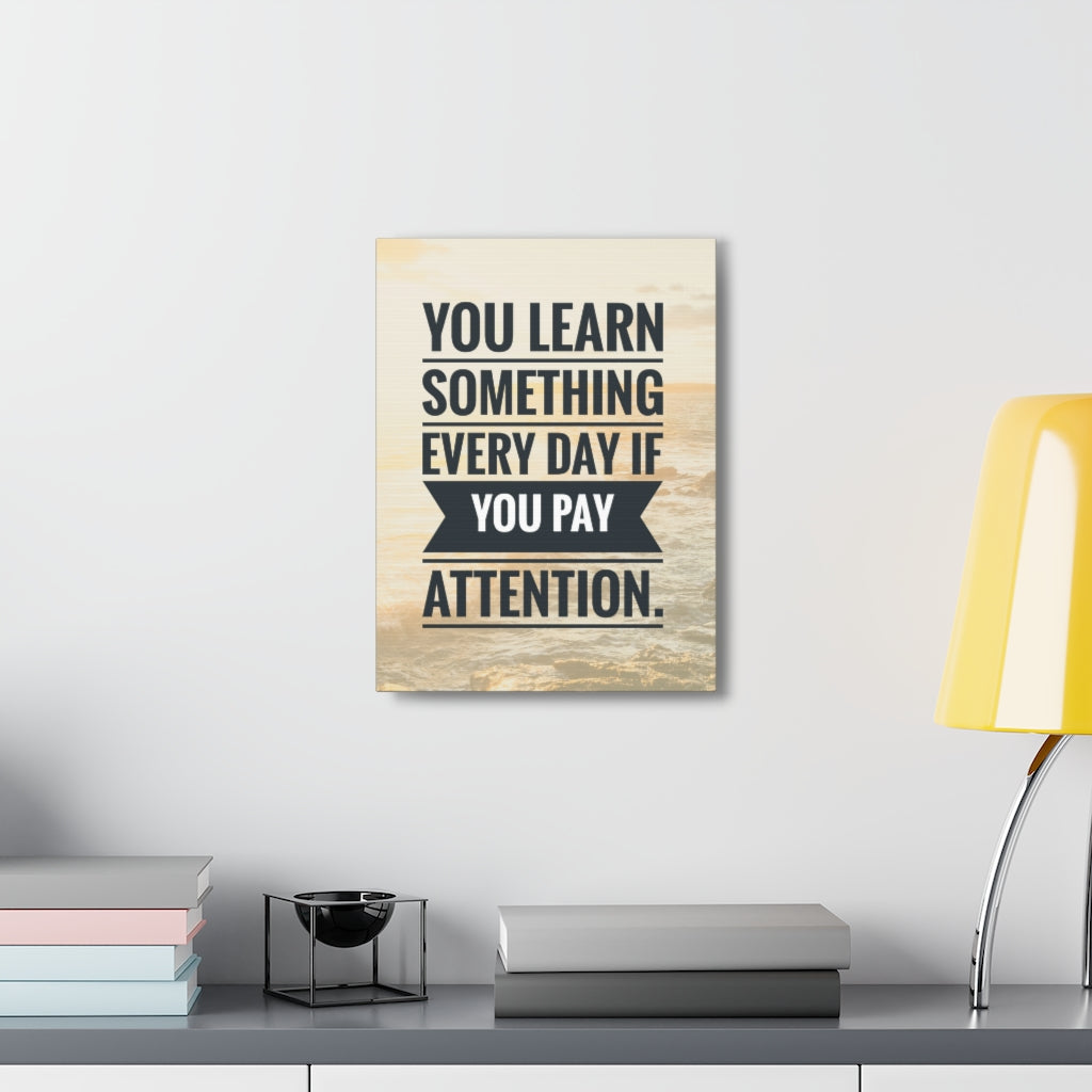 Scripture Walls Inspirational Wall Art Everyday Pay Attention Motivation Wall Decor for Home Office Gym Inspiring Success Quote Print Ready to Hang Unframed-Express Your Love Gifts