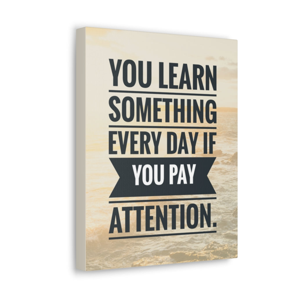 Scripture Walls Inspirational Wall Art Everyday Pay Attention Motivation Wall Decor for Home Office Gym Inspiring Success Quote Print Ready to Hang Unframed-Express Your Love Gifts