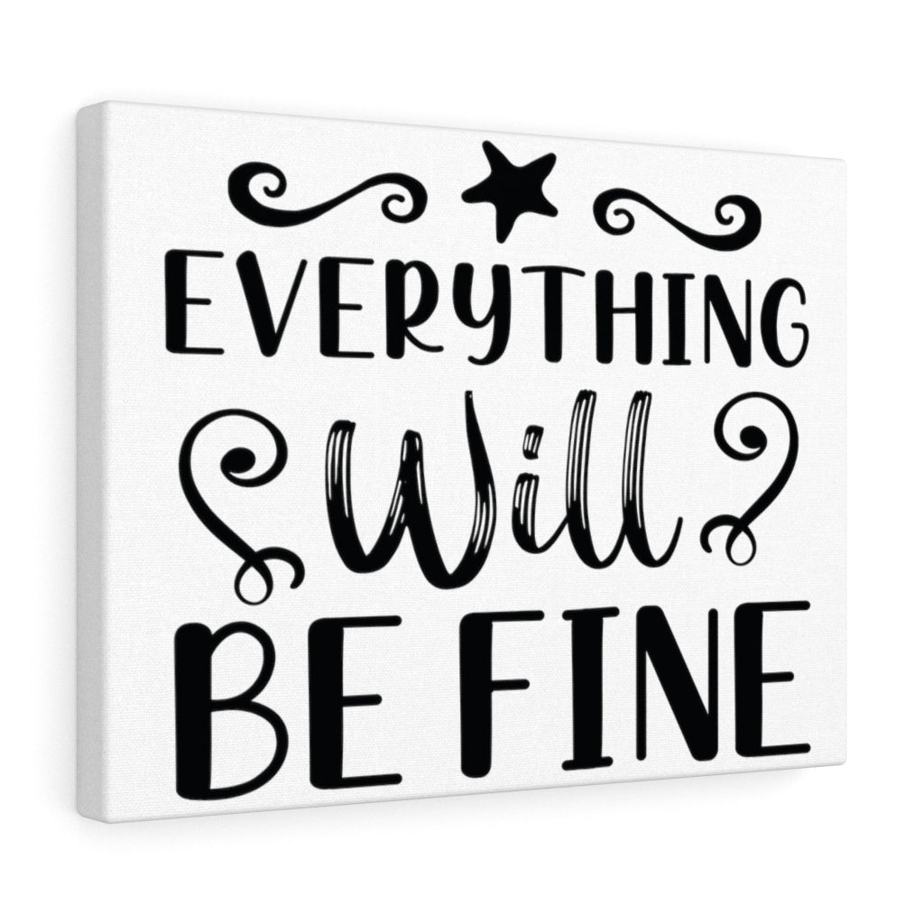 Scripture Walls Inspirational Wall Art Everything Will Be Fine Wall Art Motivation Wall Decor for Home Office Gym Inspiring Success Quote Print Ready to Hang Unframed-Express Your Love Gifts
