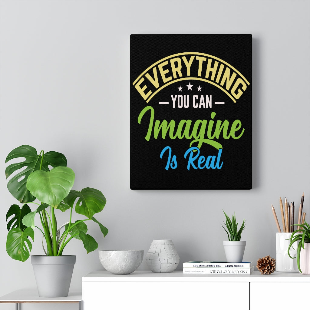 Scripture Walls Inspirational Wall Art Everything You Can Imagine Is Real Wall Art Motivation Wall Decor for Home Office Gym Inspiring Success Quote Print Ready to Hang Unframed-Express Your Love Gifts