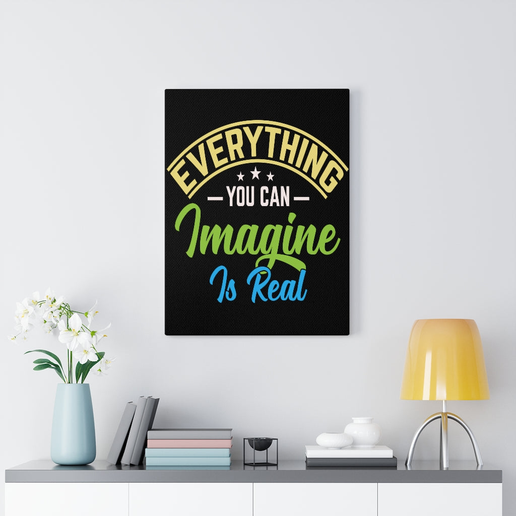 Scripture Walls Inspirational Wall Art Everything You Can Imagine Is Real Wall Art Motivation Wall Decor for Home Office Gym Inspiring Success Quote Print Ready to Hang Unframed-Express Your Love Gifts