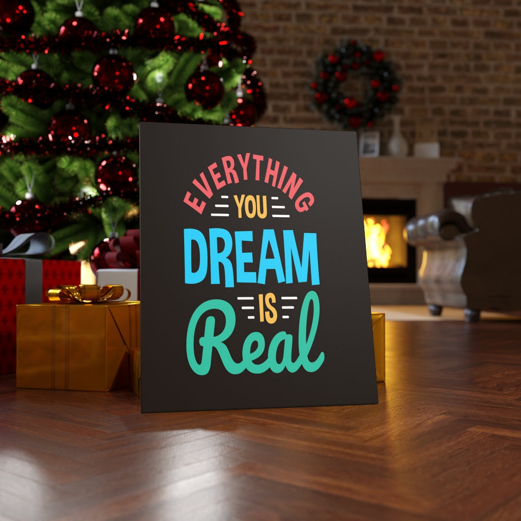 Scripture Walls Inspirational Wall Art Everything You Dream Is Real Wall Art Motivation Wall Decor for Home Office Gym Inspiring Success Quote Print Ready to Hang Unframed-Express Your Love Gifts