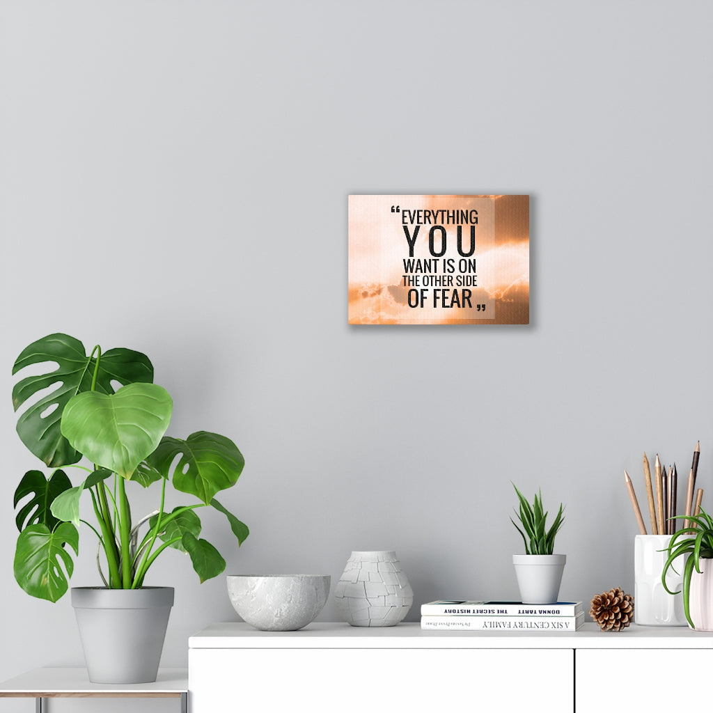 Scripture Walls Inspirational Wall Art Everything You Want Is On Motivational Print Ready to Hang Artwork Unframed-Express Your Love Gifts