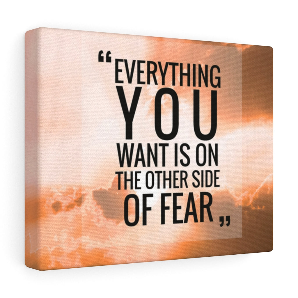 Scripture Walls Inspirational Wall Art Everything You Want Is On Motivational Print Ready to Hang Artwork Unframed-Express Your Love Gifts