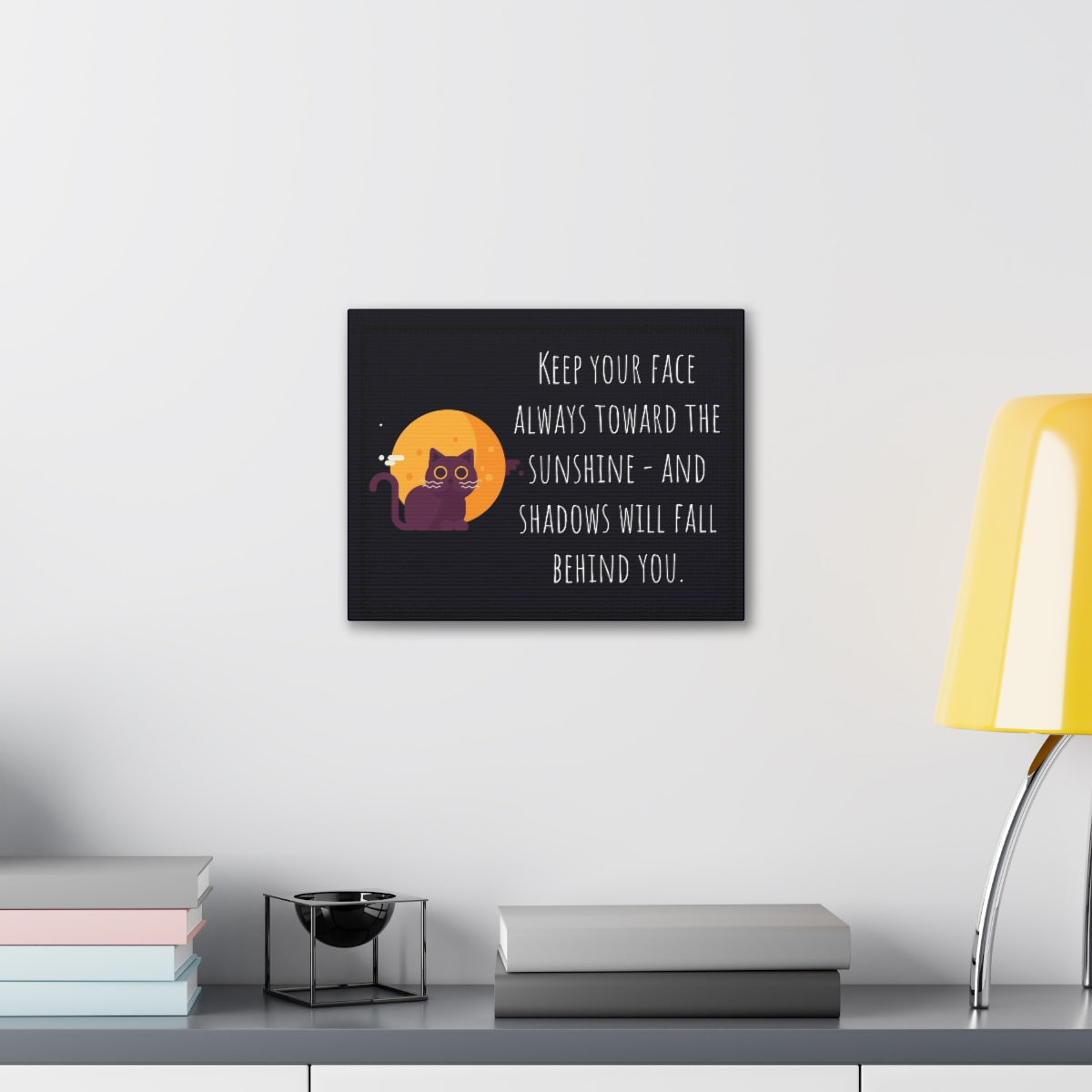Scripture Walls Inspirational Wall Art Face Toward The Sunshine Motivation Wall Decor for Home Office Gym Inspiring Success Quote Print Ready to Hang Unframed-Express Your Love Gifts