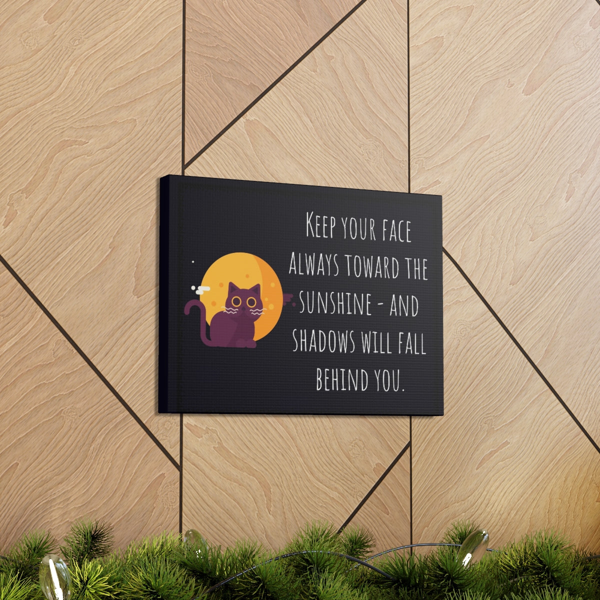Scripture Walls Inspirational Wall Art Face Toward The Sunshine Motivation Wall Decor for Home Office Gym Inspiring Success Quote Print Ready to Hang Unframed-Express Your Love Gifts