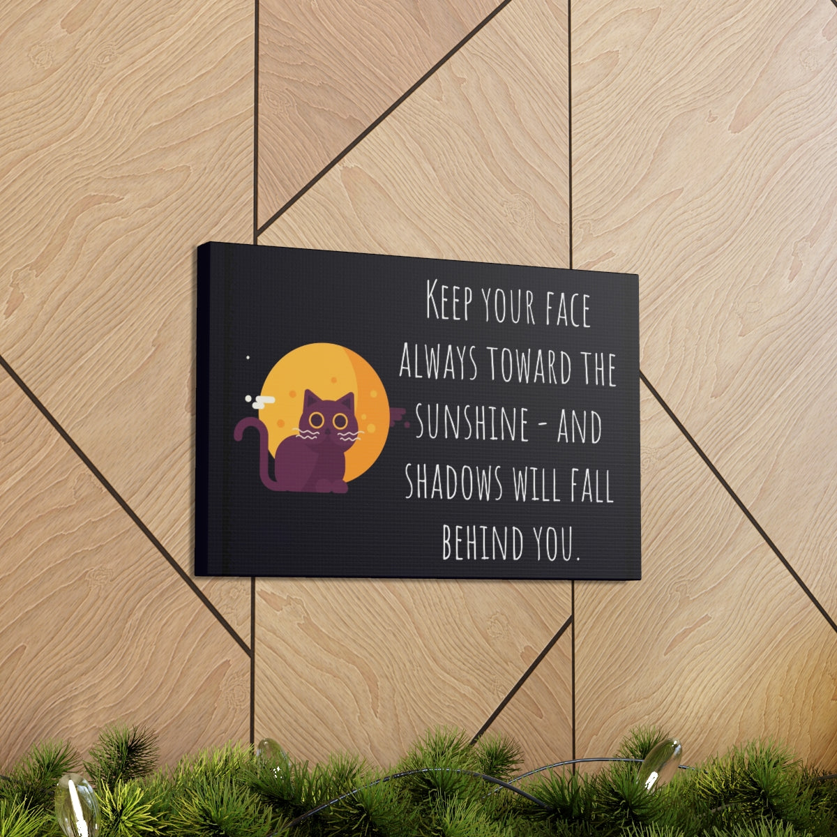 Scripture Walls Inspirational Wall Art Face Toward The Sunshine Motivation Wall Decor for Home Office Gym Inspiring Success Quote Print Ready to Hang Unframed-Express Your Love Gifts