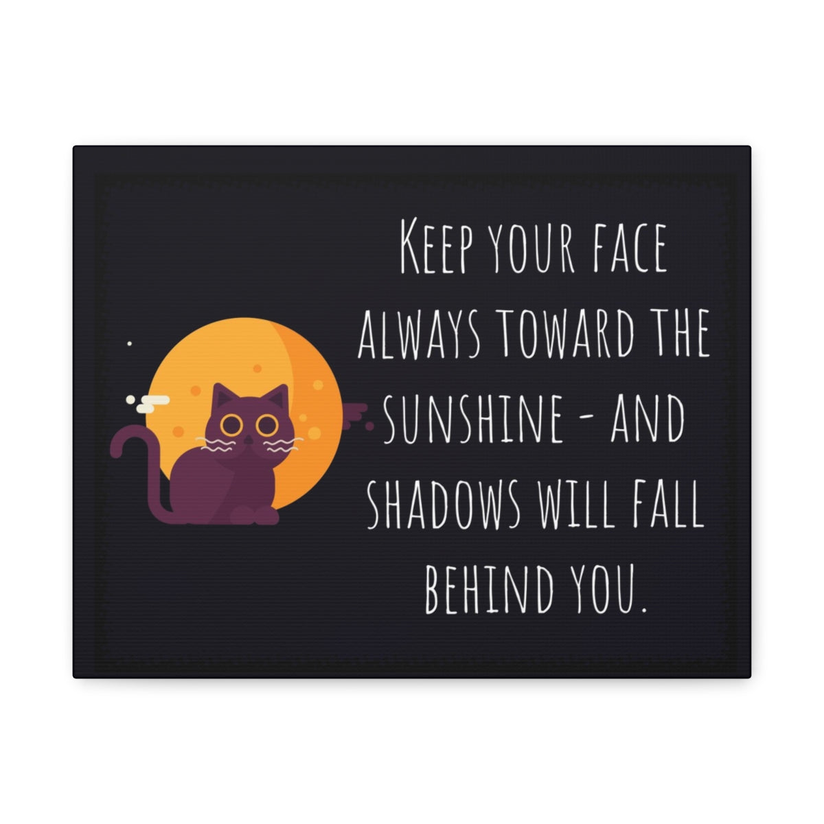 Scripture Walls Inspirational Wall Art Face Toward The Sunshine Motivation Wall Decor for Home Office Gym Inspiring Success Quote Print Ready to Hang Unframed-Express Your Love Gifts