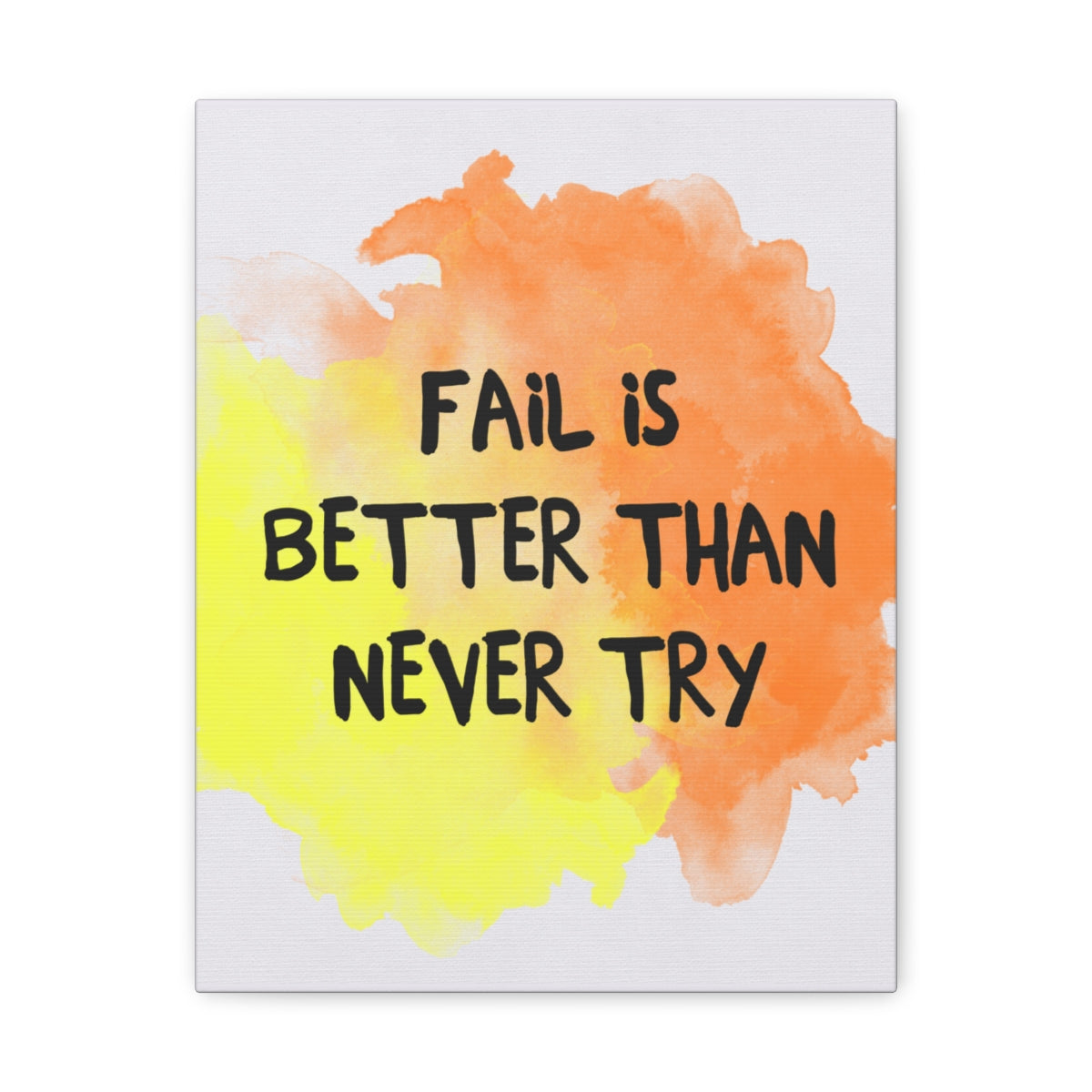 Scripture Walls Inspirational Wall Art Fail Is Never Try Motivation Wall Decor for Home Office Gym Inspiring Success Quote Print Ready to Hang Unframed-Express Your Love Gifts