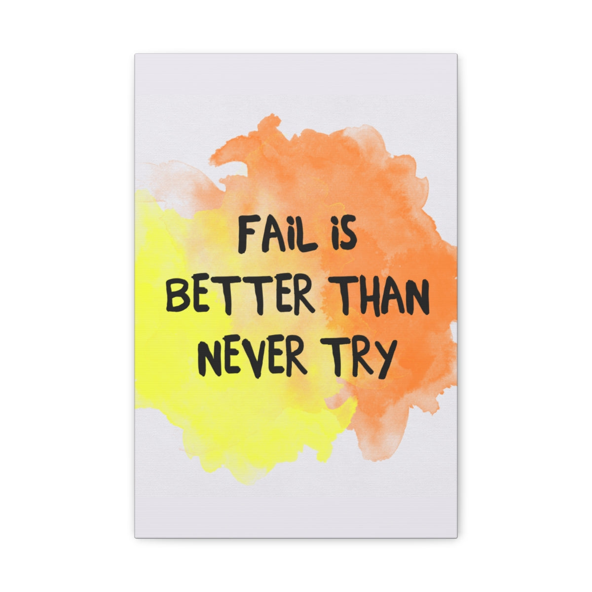Scripture Walls Inspirational Wall Art Fail Is Never Try Motivation Wall Decor for Home Office Gym Inspiring Success Quote Print Ready to Hang Unframed-Express Your Love Gifts