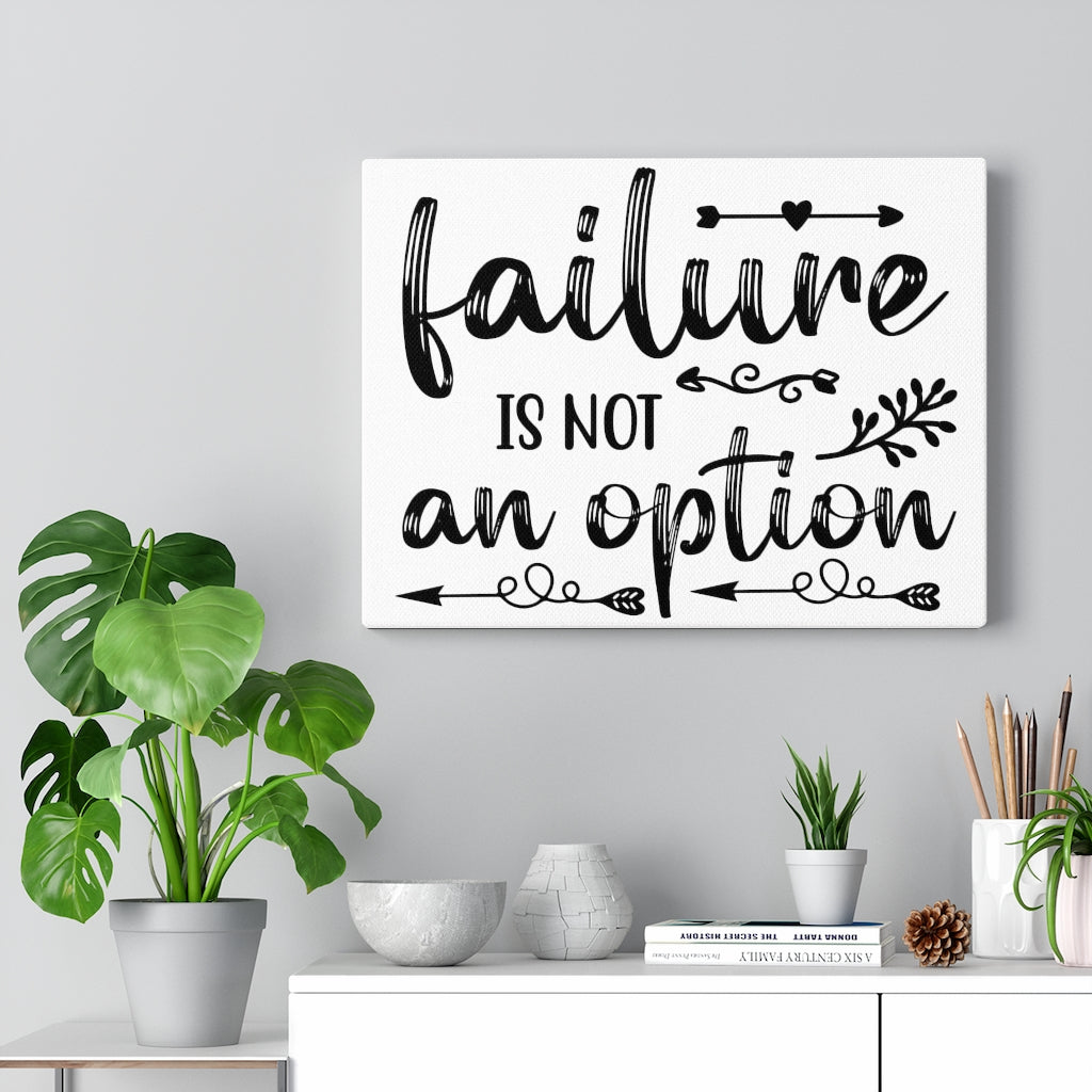Scripture Walls Inspirational Wall Art Failure Is Not An Option Wall Art Motivation Wall Decor for Home Office Gym Inspiring Success Quote Print Ready to Hang Unframed-Express Your Love Gifts