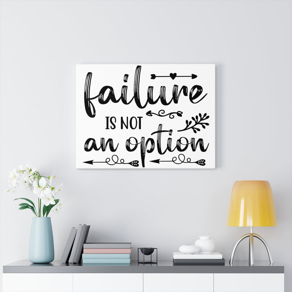 Scripture Walls Inspirational Wall Art Failure Is Not An Option Wall Art Motivation Wall Decor for Home Office Gym Inspiring Success Quote Print Ready to Hang Unframed-Express Your Love Gifts