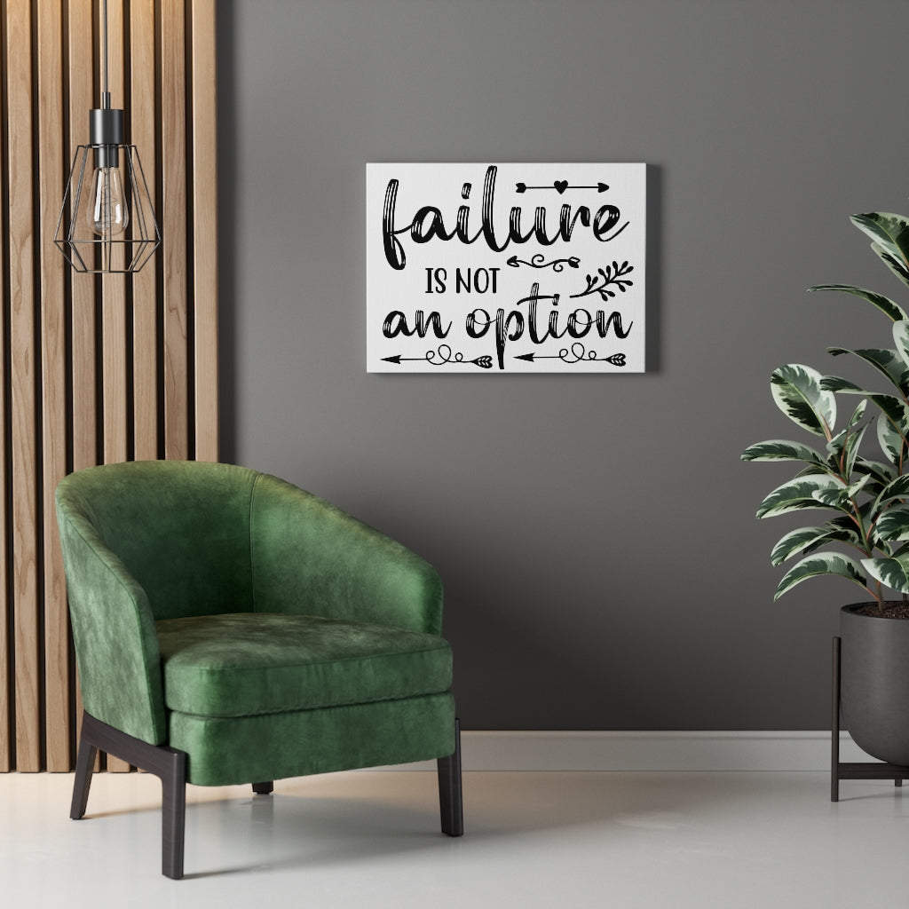 Scripture Walls Inspirational Wall Art Failure Is Not An Option Wall Art Motivation Wall Decor for Home Office Gym Inspiring Success Quote Print Ready to Hang Unframed-Express Your Love Gifts