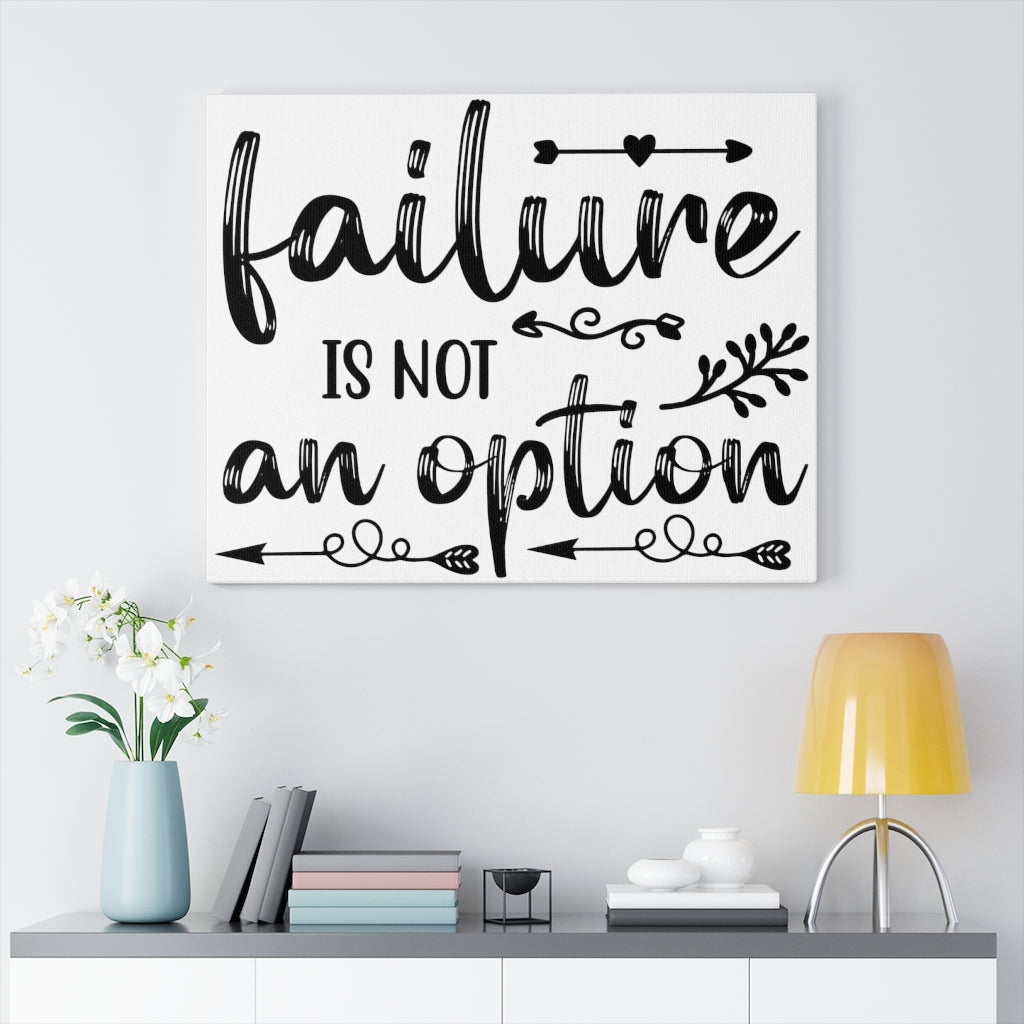 Scripture Walls Inspirational Wall Art Failure Is Not An Option Wall Art Motivation Wall Decor for Home Office Gym Inspiring Success Quote Print Ready to Hang Unframed-Express Your Love Gifts