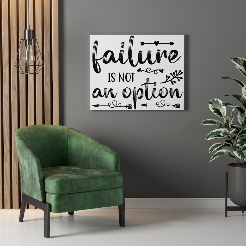 Scripture Walls Inspirational Wall Art Failure Is Not An Option Wall Art Motivation Wall Decor for Home Office Gym Inspiring Success Quote Print Ready to Hang Unframed-Express Your Love Gifts