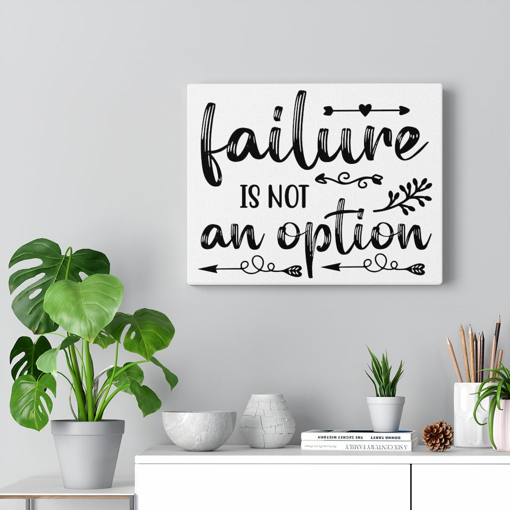 Scripture Walls Inspirational Wall Art Failure Is Not An Option Wall Art Motivation Wall Decor for Home Office Gym Inspiring Success Quote Print Ready to Hang Unframed-Express Your Love Gifts