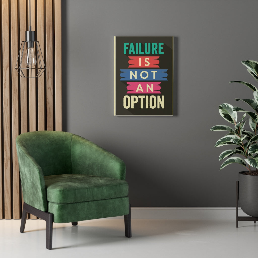 Scripture Walls Inspirational Wall Art Failure Is Not An Option Wall Art Motivational Motto Inspiring Prints Artwork Decor Ready to Hang Unframed-Express Your Love Gifts
