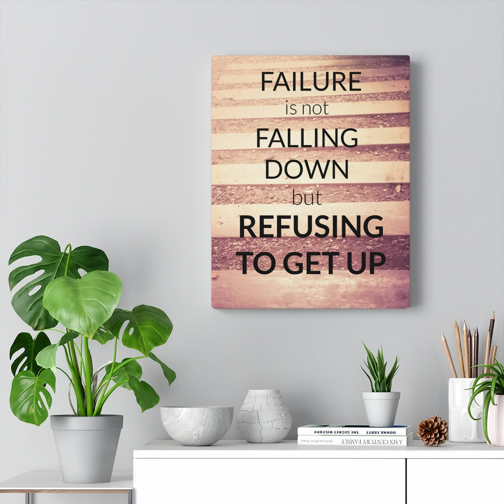 Scripture Walls Inspirational Wall Art Failure Is Not Falling Down Brown Wall Art Motivational Motto Inspiring Prints Artwork Decor Ready to Hang Unframed-Express Your Love Gifts