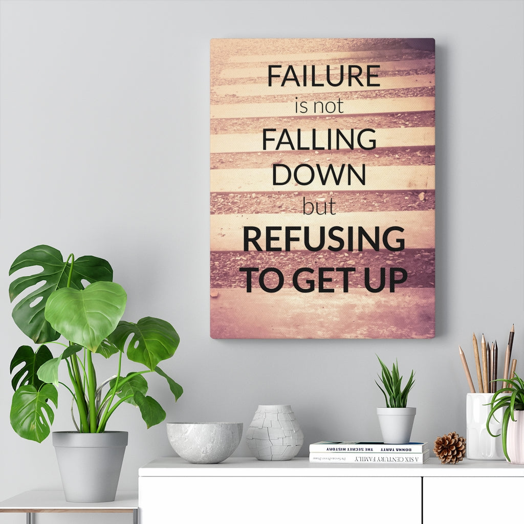 Scripture Walls Inspirational Wall Art Failure Is Not Falling Down Brown Wall Art Motivational Motto Inspiring Prints Artwork Decor Ready to Hang Unframed-Express Your Love Gifts