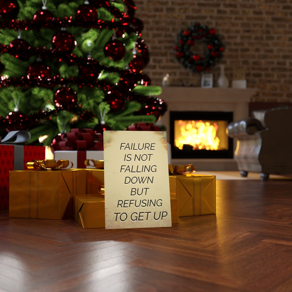 Scripture Walls Inspirational Wall Art Failure Is Not Falling Down Motivational Print Ready to Hang Artwork Unframed-Express Your Love Gifts