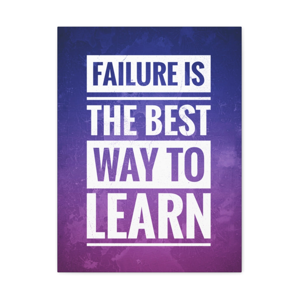 Scripture Walls Inspirational Wall Art Failure Is To Learn Motivation Wall Decor for Home Office Gym Inspiring Success Quote Print Ready to Hang Unframed-Express Your Love Gifts